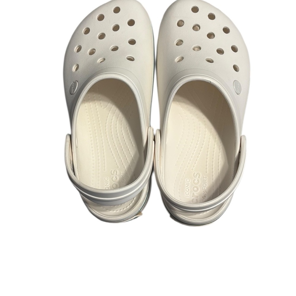 CROCS White Platform Classic Mules - Picture 6 of 11